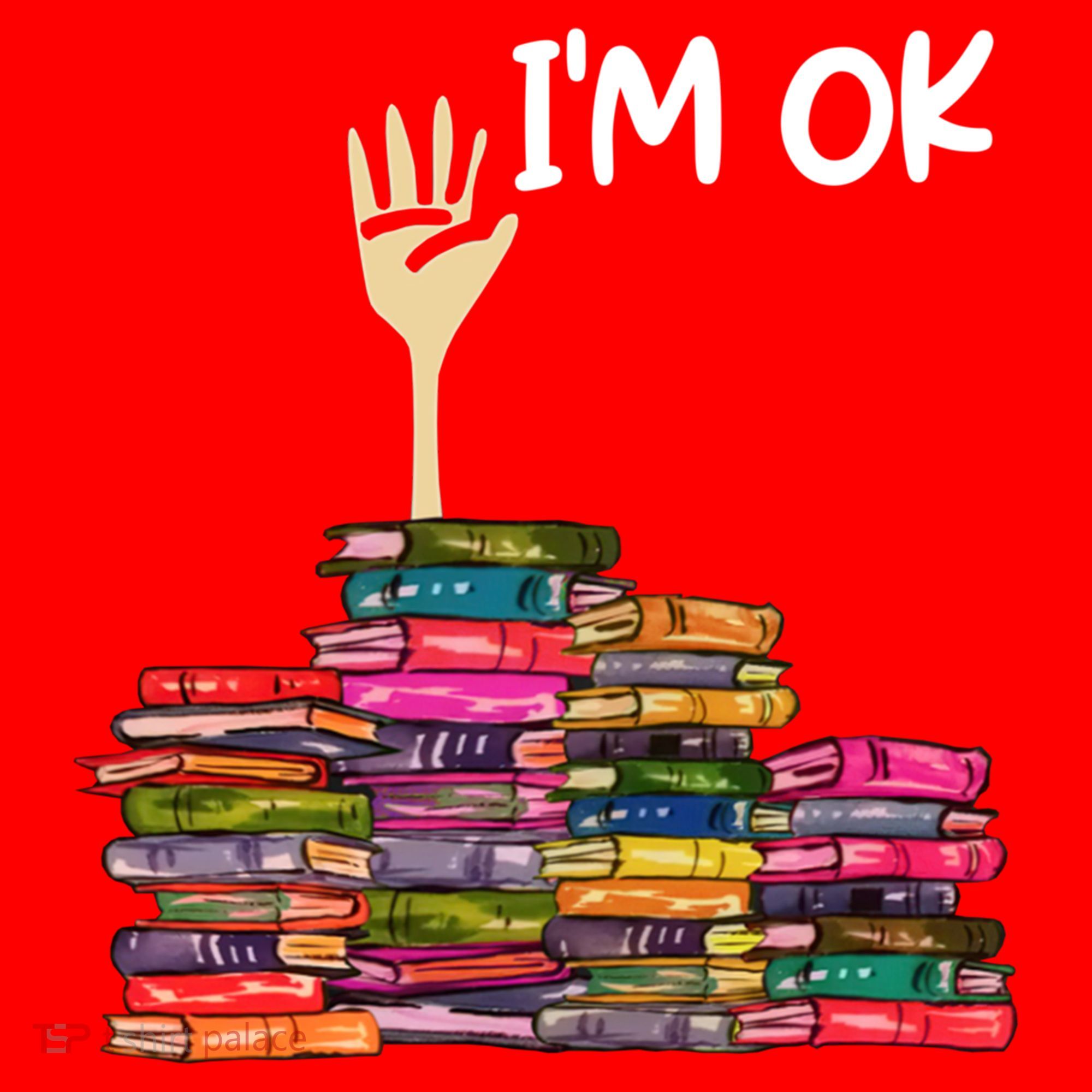 Full Of Books I'm Ok Gift Santa Hat