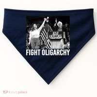 Fight Oligarchy Bernie Sanders And AOC Freedom US Anti Trump  USA-Made Doggie Bandana thumb 0