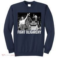 Fight Oligarchy Bernie Sanders And AOC Freedom US Anti Trump  Sweatshirt thumb 0