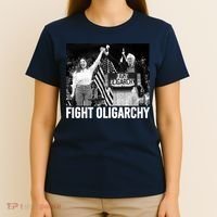 Fight Oligarchy Bernie Sanders And AOC Freedom US Anti Trump  T-Shirt thumb 4