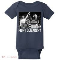 Fight Oligarchy Bernie Sanders And AOC Freedom US Anti Trump  Baby Bodysuit thumb 0