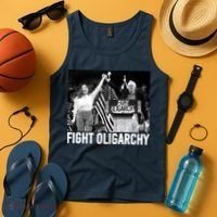 Fight Oligarchy Bernie Sanders And AOC Freedom US Anti Trump  Tank Top thumb 4