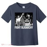 Fight Oligarchy Bernie Sanders And AOC Freedom US Anti Trump  Toddler T-Shirt thumb 0