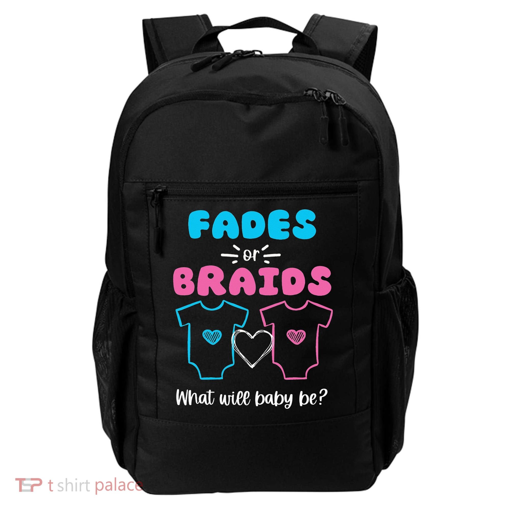 Fades or Braids Gender Reveal Cute Backpack