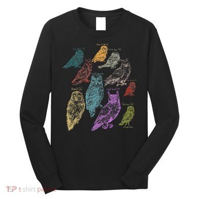 Forest Owl Breed Ornithologist Gift Owl Long Sleeve Shirt