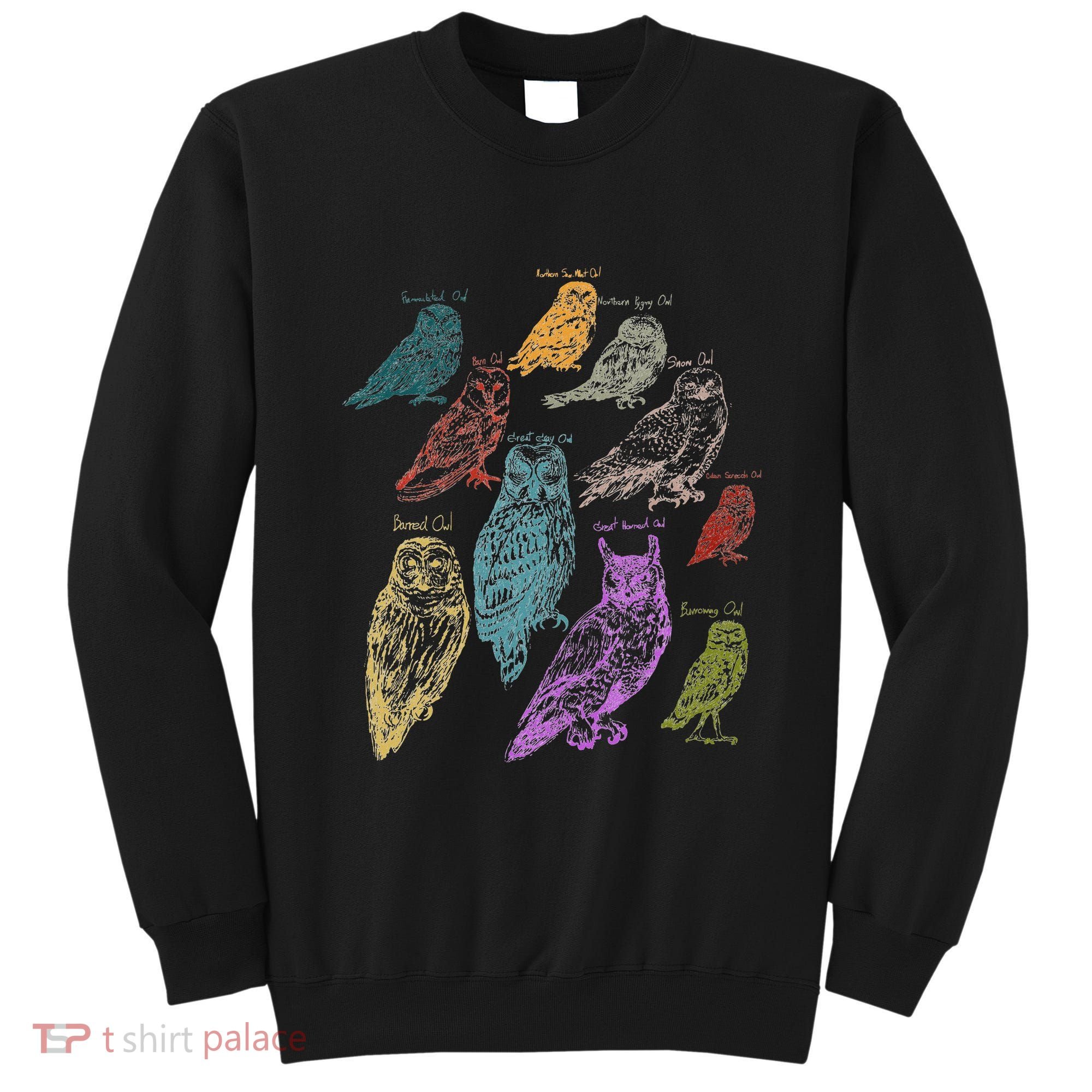Forest Owl Breed Ornithologist Gift Owl Sweatshirt