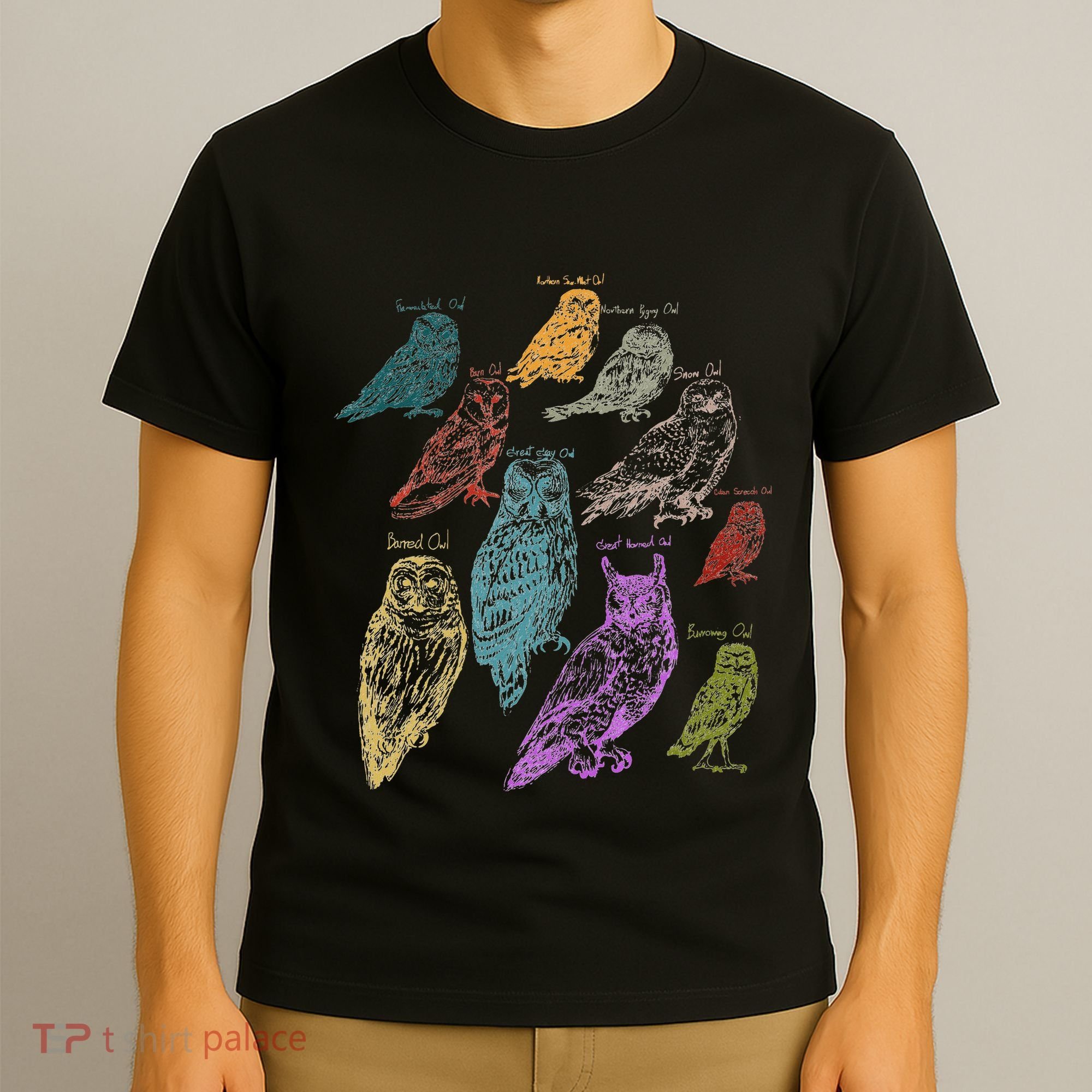 Forest Owl Breed Ornithologist Gift Owl T-Shirt