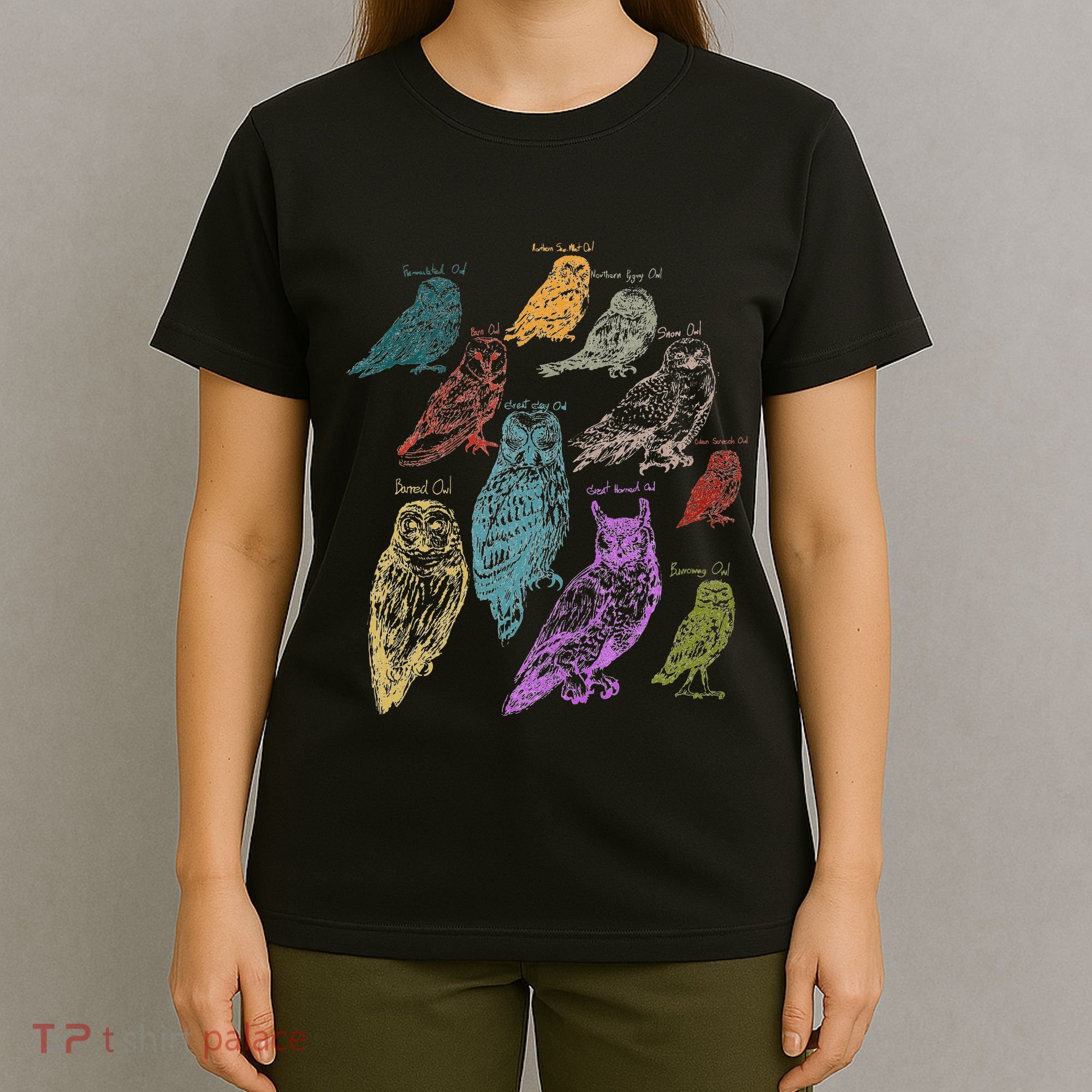 Forest Owl Breed Ornithologist Gift Owl T-Shirt