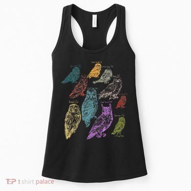 Forest Owl Breed Ornithologist Gift Owl Women's Tank Top