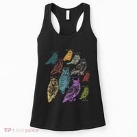 Forest Owl Breed Ornithologist Gift Owl Women's Tank Top thumb 0