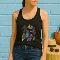 Forest Owl Breed Ornithologist Gift Owl Women's Tank Top thumb 2