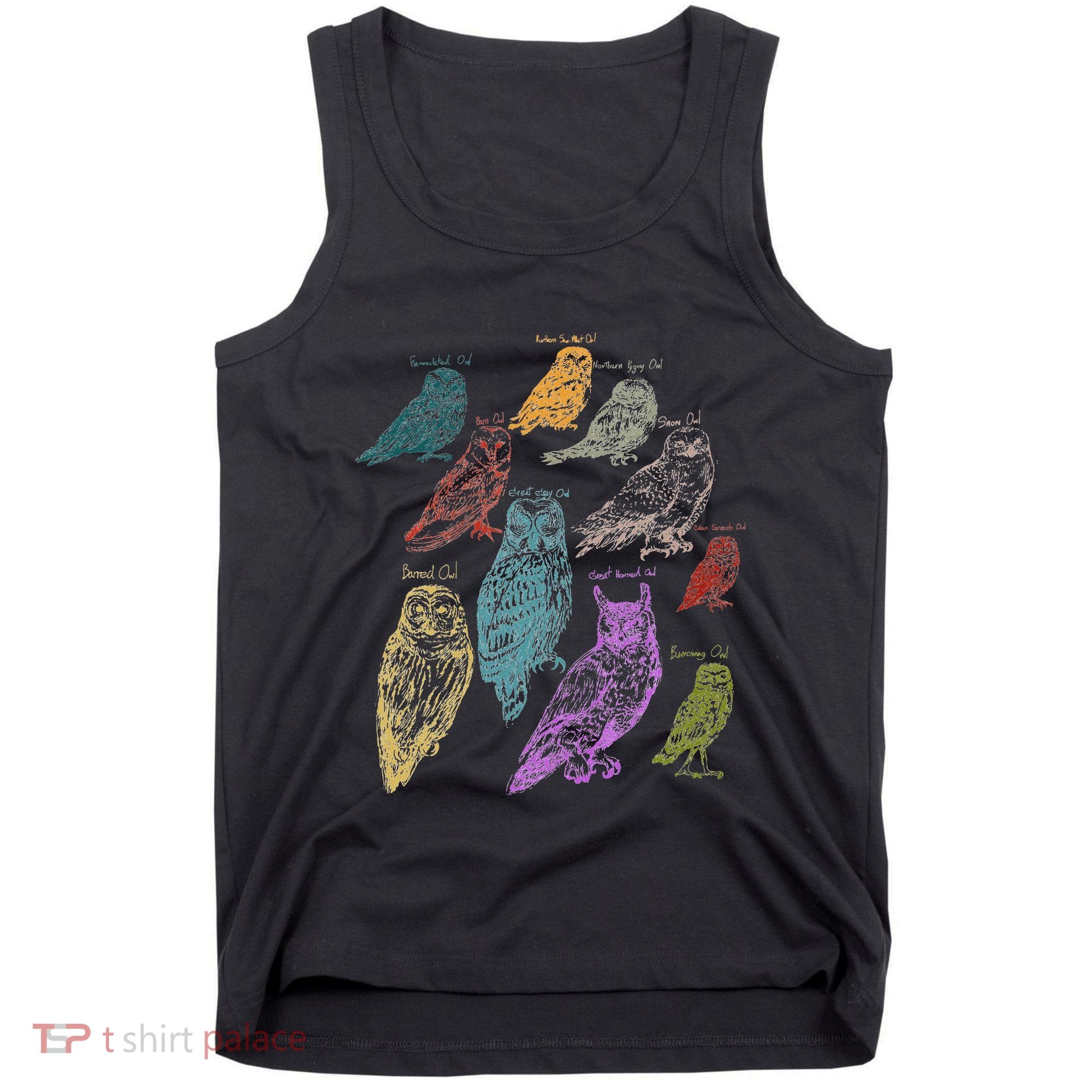 Forest Owl Breed Ornithologist Gift Owl Tank Top