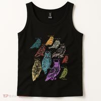 Forest Owl Breed Ornithologist Gift Owl Tank Top thumb 2