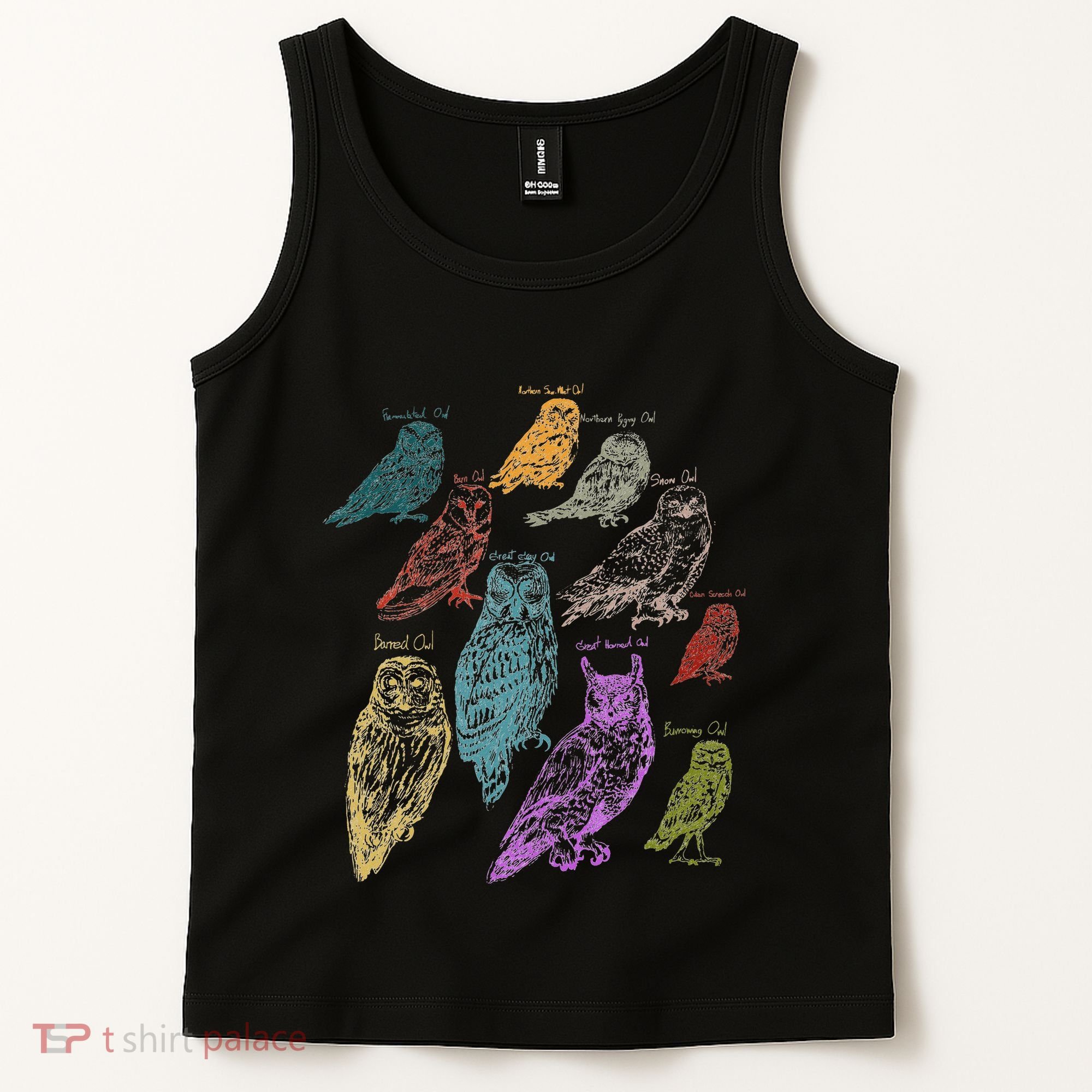 Forest Owl Breed Ornithologist Gift Owl Tank Top