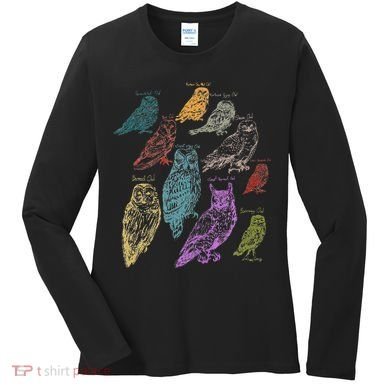 Forest Owl Breed Ornithologist Gift Owl Women's Long Sleeve Shirt