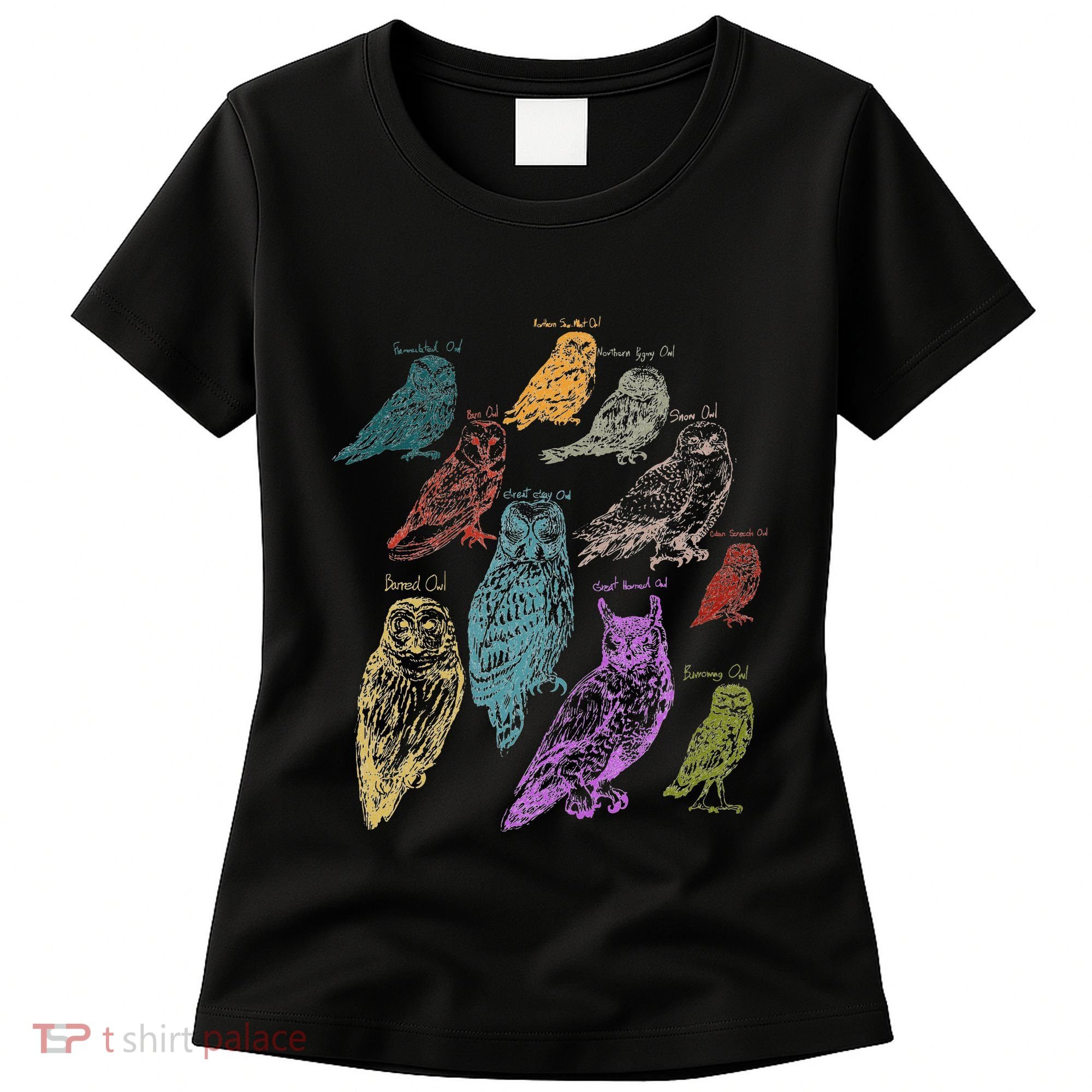 Forest Owl Breed Ornithologist Gift Owl Women's T-Shirt