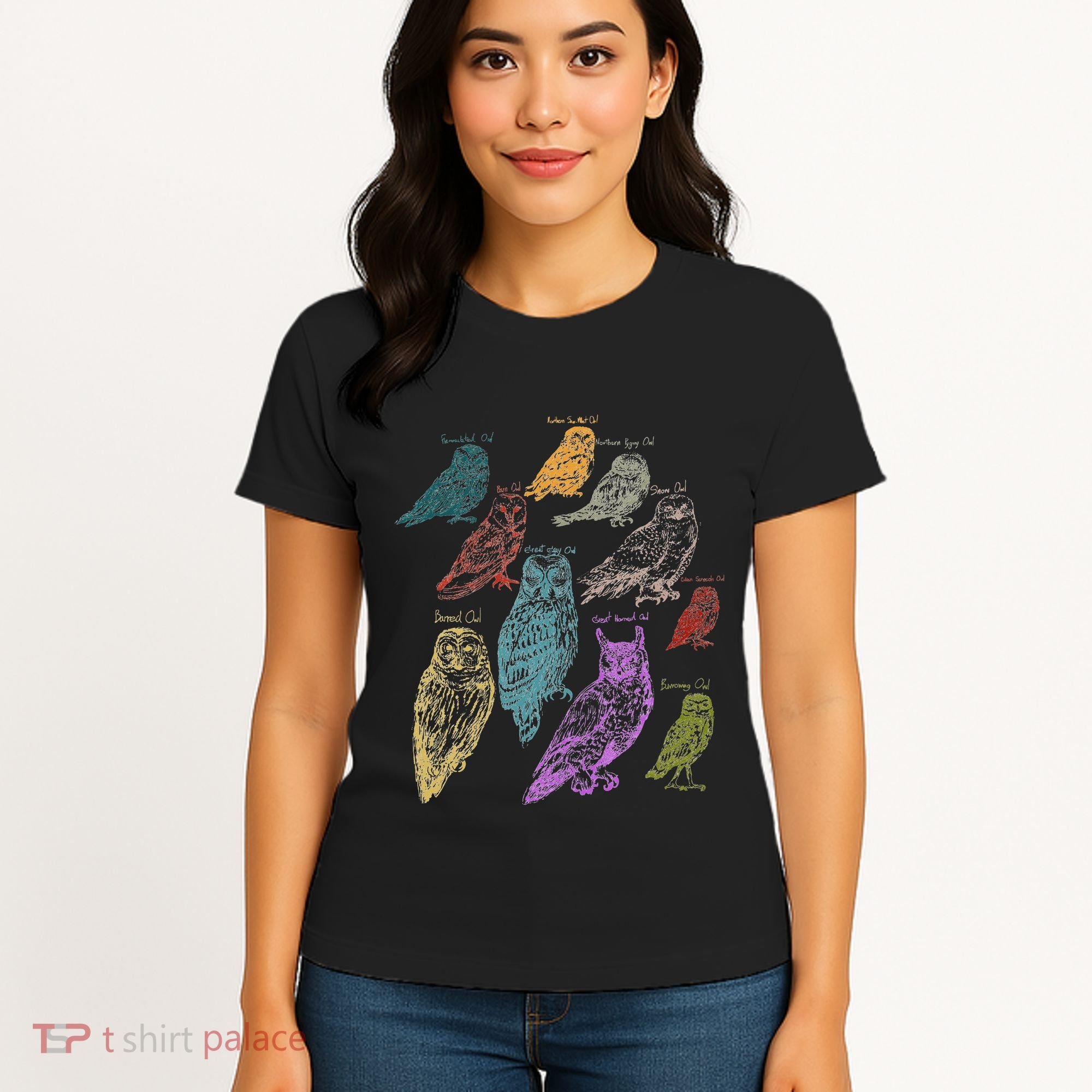 Forest Owl Breed Ornithologist Gift Owl Women's T-Shirt