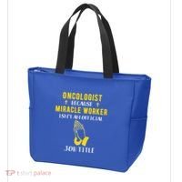 Funny Oncologist Because Miracle Worker Isn't A Job Title Gi Gift Tote Bag thumb 3