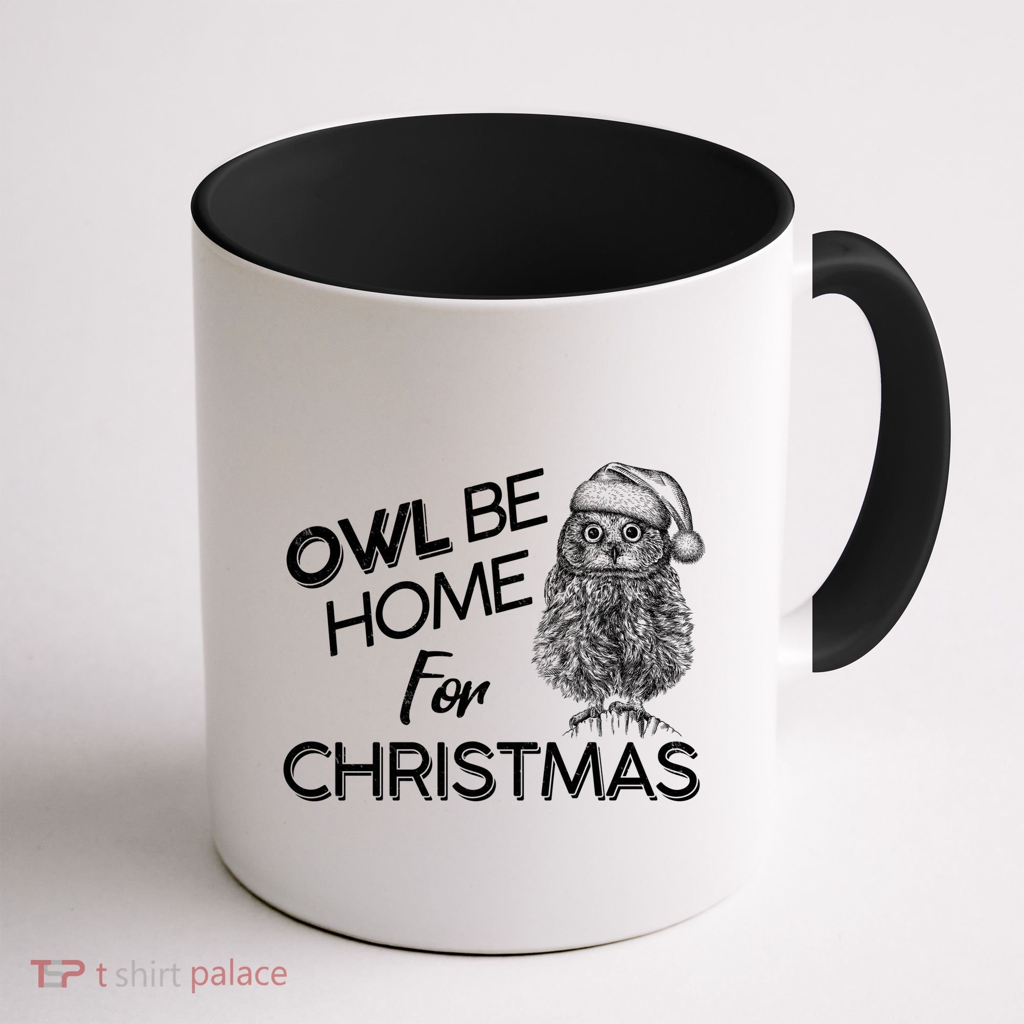 Funny OWL Be Home For Christmas Coffee Mug