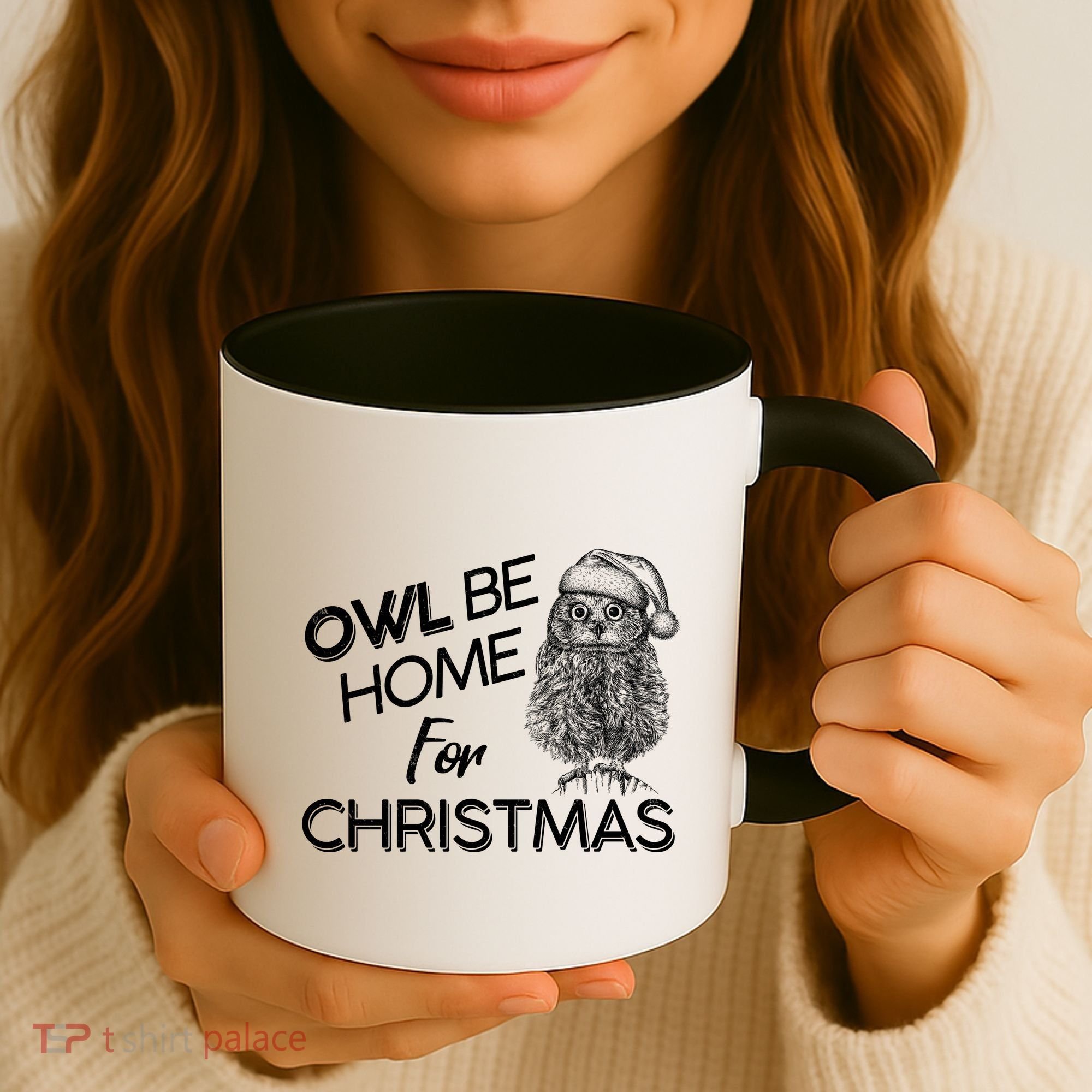 Funny OWL Be Home For Christmas Coffee Mug
