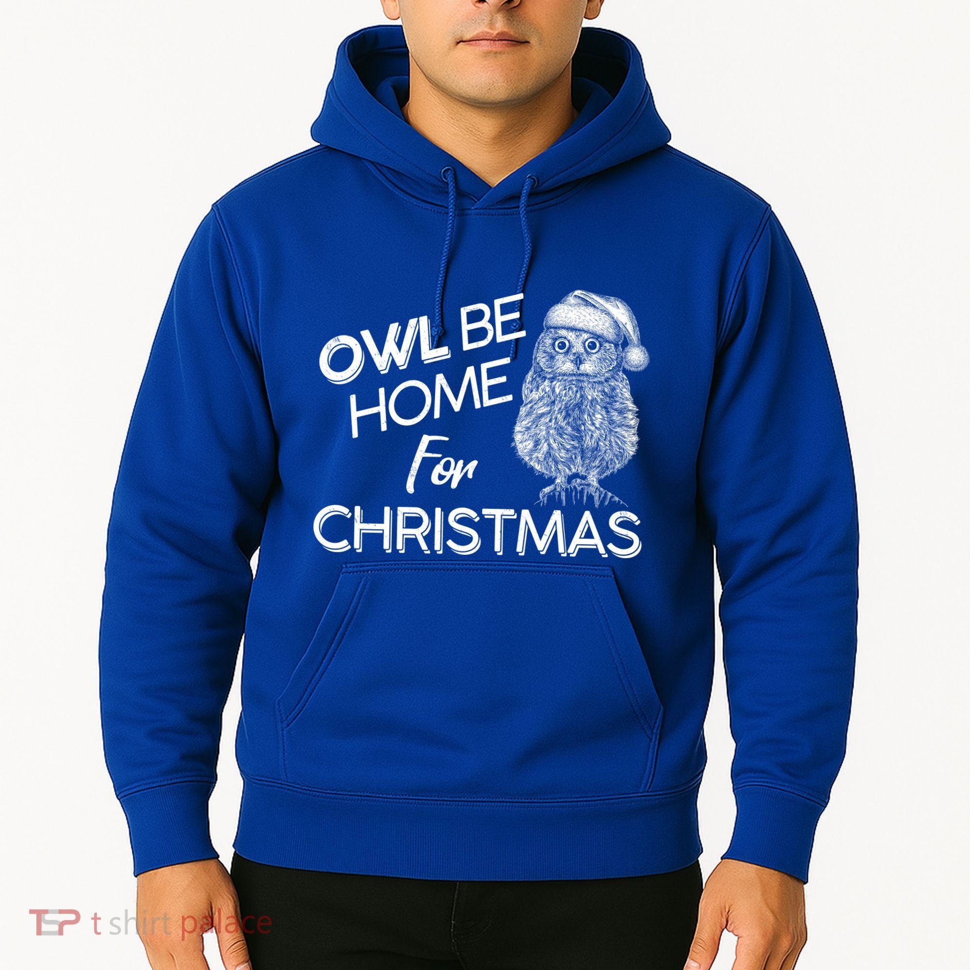 Funny OWL Be Home For Christmas Hoodie