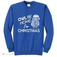 Funny OWL Be Home For Christmas Sweatshirt thumb 0