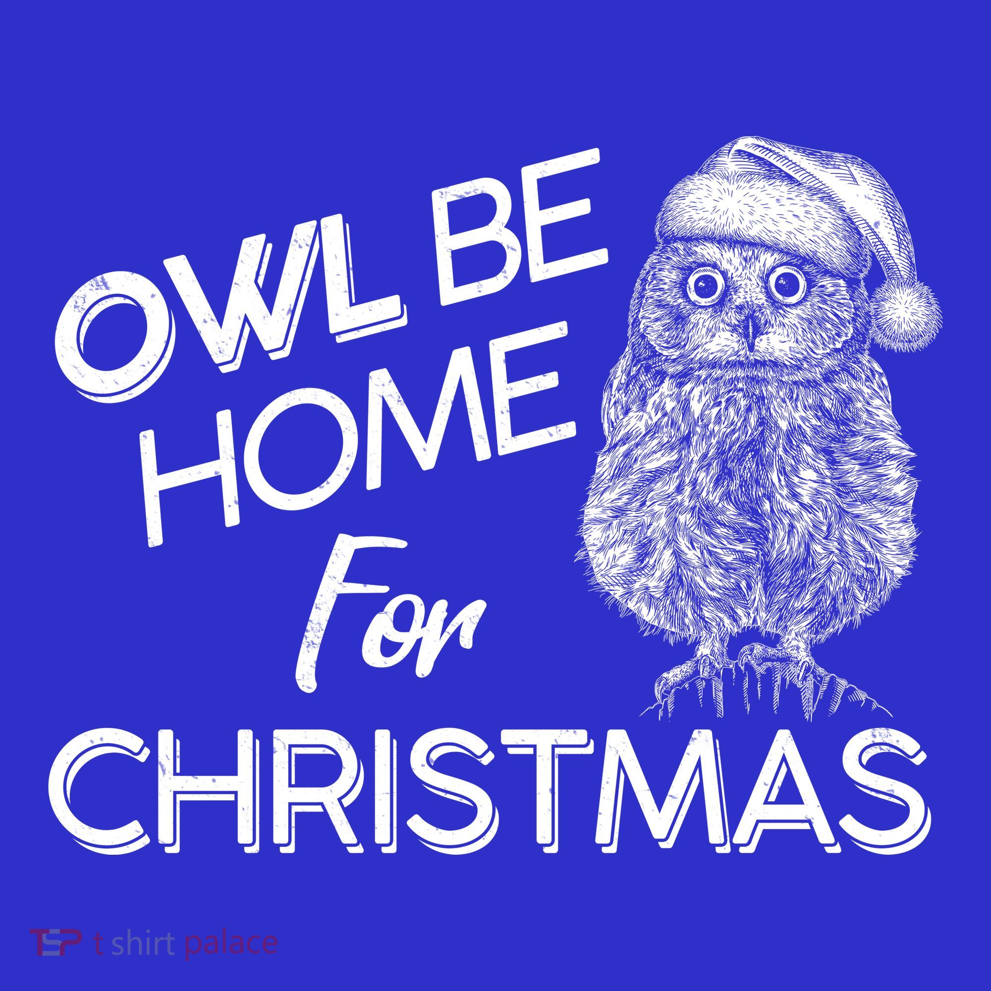 Funny OWL Be Home For Christmas Women's Tank Top