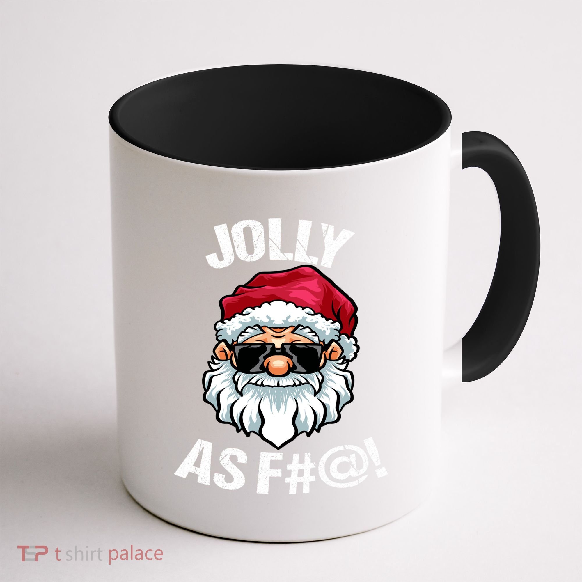Funny Offensive Christmas Jolly As Fuck Classic Coffee Mug