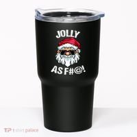 Funny Offensive Christmas Jolly As Fuck Classic Tumbler thumb 0