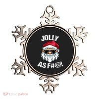 Funny Offensive Christmas Jolly As Fuck Classic Ornament thumb 0