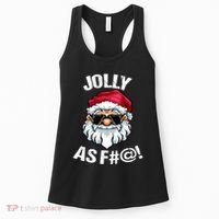 Funny Offensive Christmas Jolly As Fuck Classic Women's Tank Top thumb 0