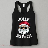 Funny Offensive Christmas Jolly As Fuck Classic Women's Tank Top thumb 3