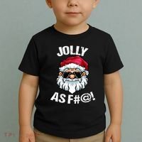 Funny Offensive Christmas Jolly As Fuck Classic Toddler T-Shirt thumb 2
