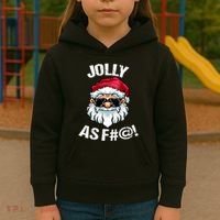 Funny Offensive Christmas Jolly As Fuck Classic Kids Hoodie thumb 3