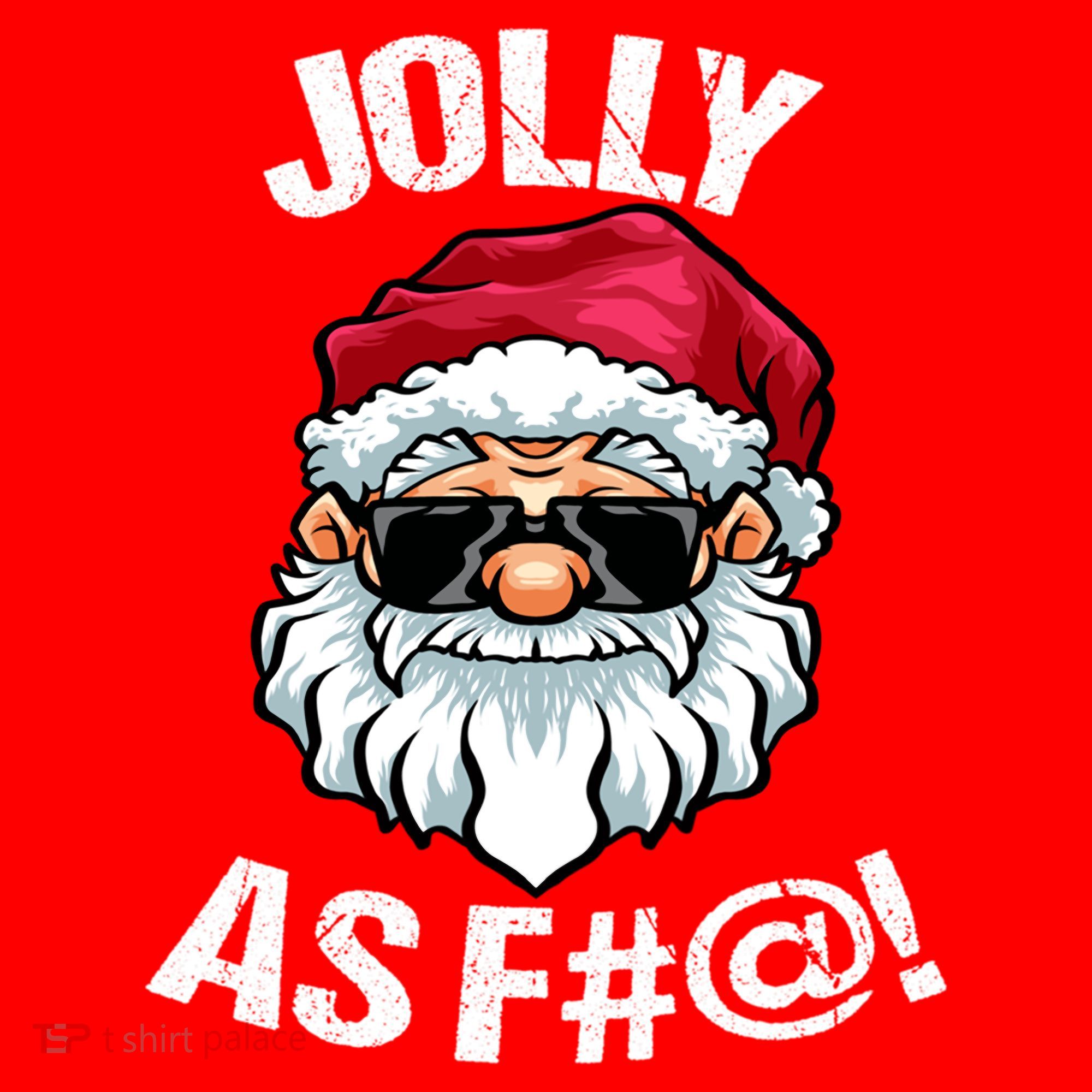 Funny Offensive Christmas Jolly As Fuck Classic Santa Hat