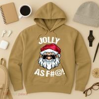 Funny Offensive Christmas Jolly As Fuck Classic Hoodie thumb 3