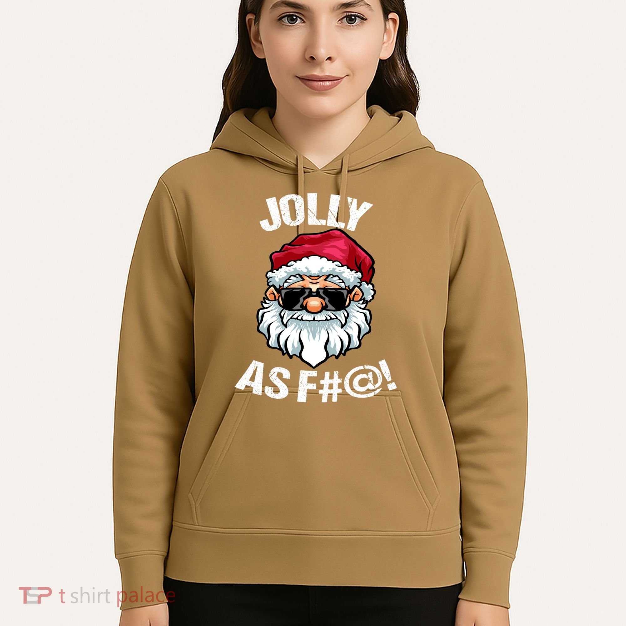 Funny Offensive Christmas Jolly As Fuck Classic Hoodie