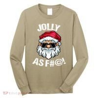Funny Offensive Christmas Jolly As Fuck Classic Long Sleeve Shirt thumb 0