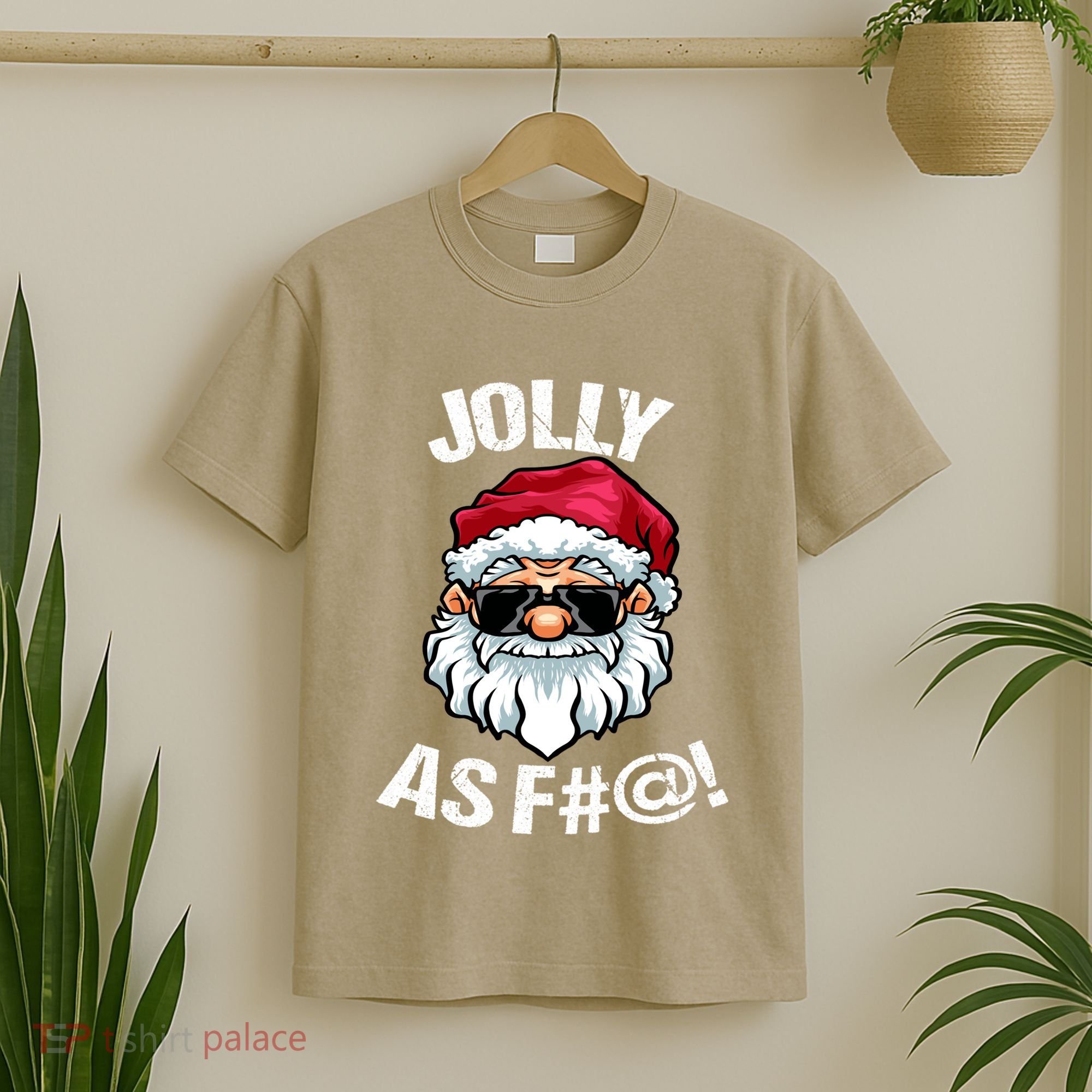 Funny Offensive Christmas Jolly As Fuck Classic T-Shirt