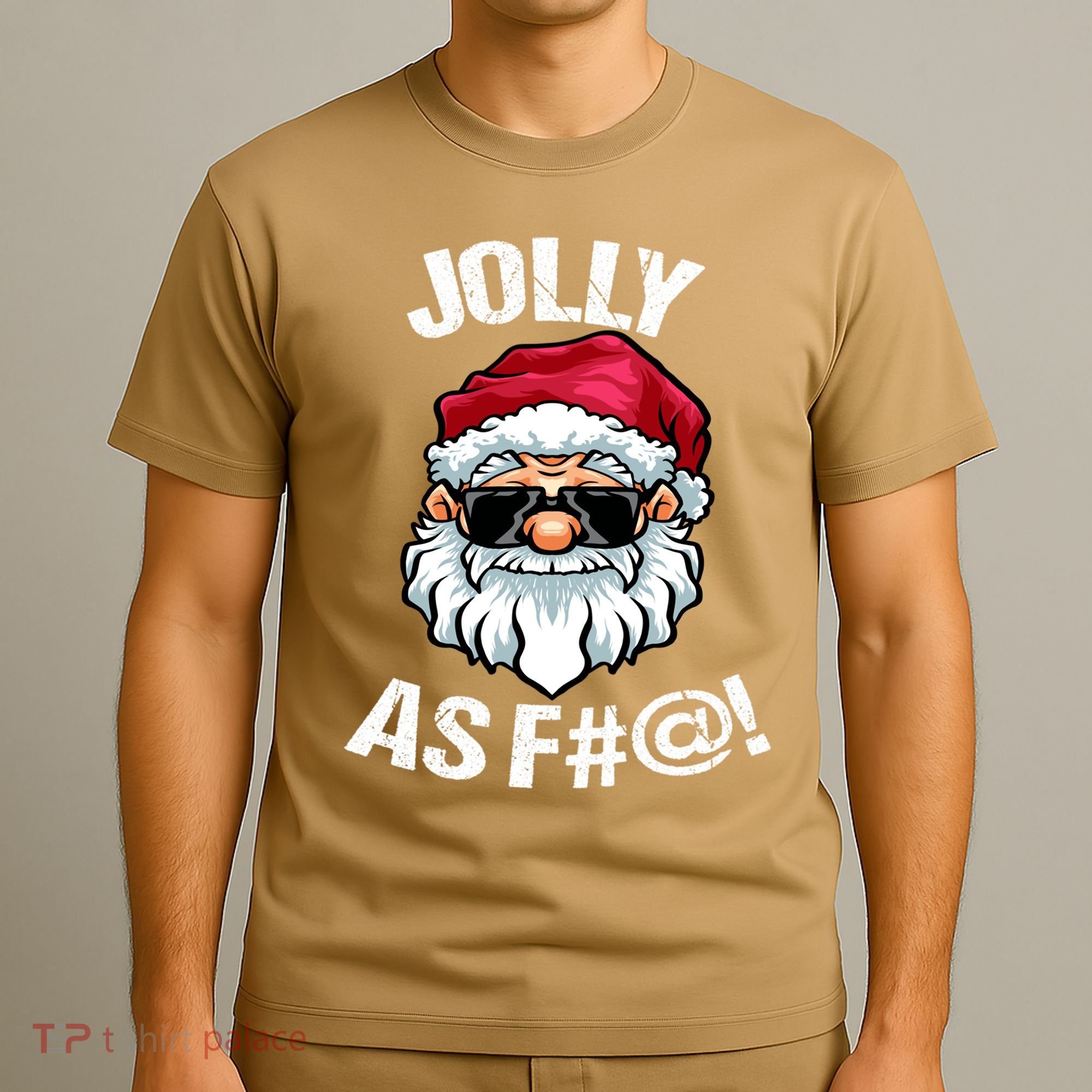 Funny Offensive Christmas Jolly As Fuck Classic T-Shirt