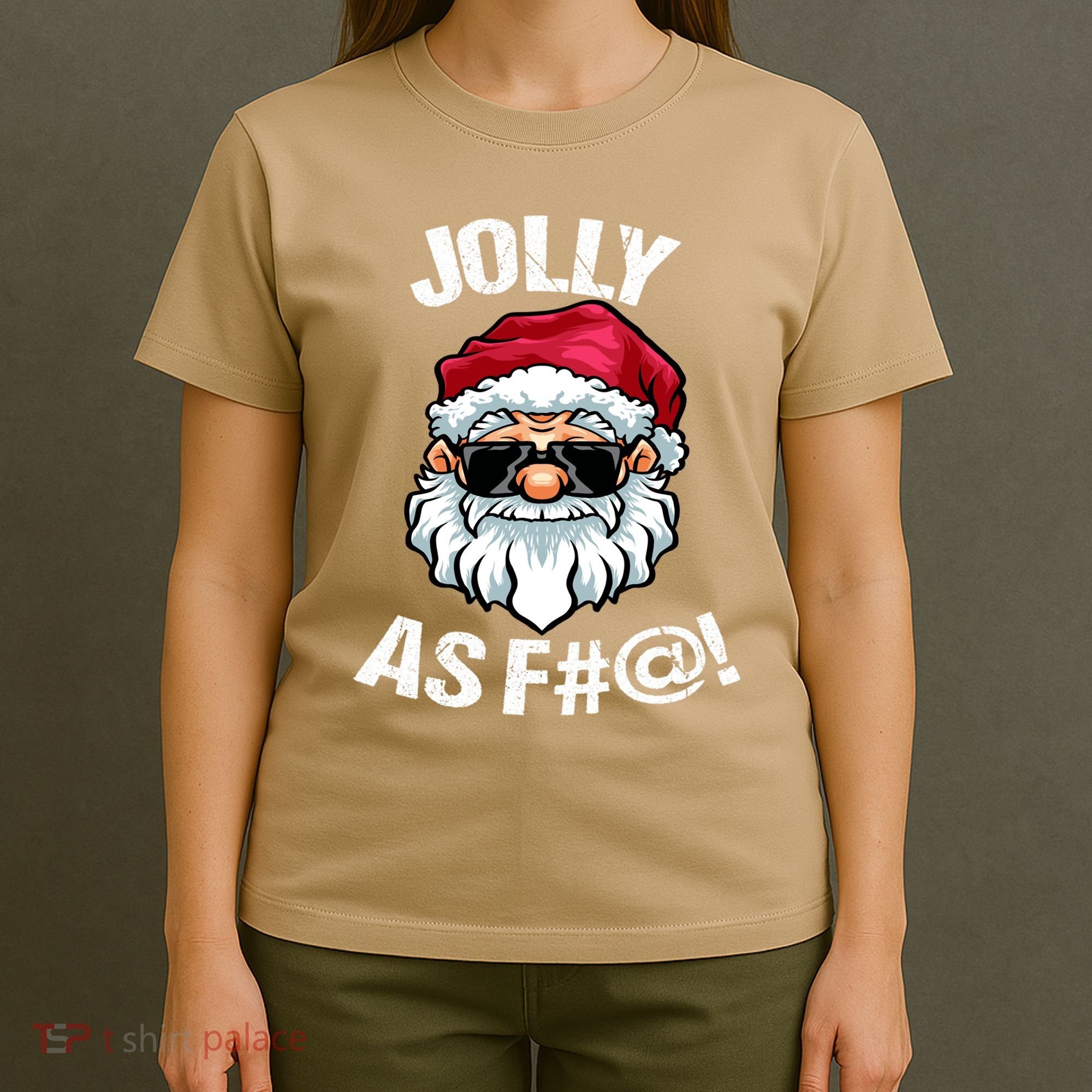 Funny Offensive Christmas Jolly As Fuck Classic T-Shirt