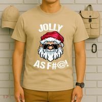Funny Offensive Christmas Jolly As Fuck Classic T-Shirt thumb 6