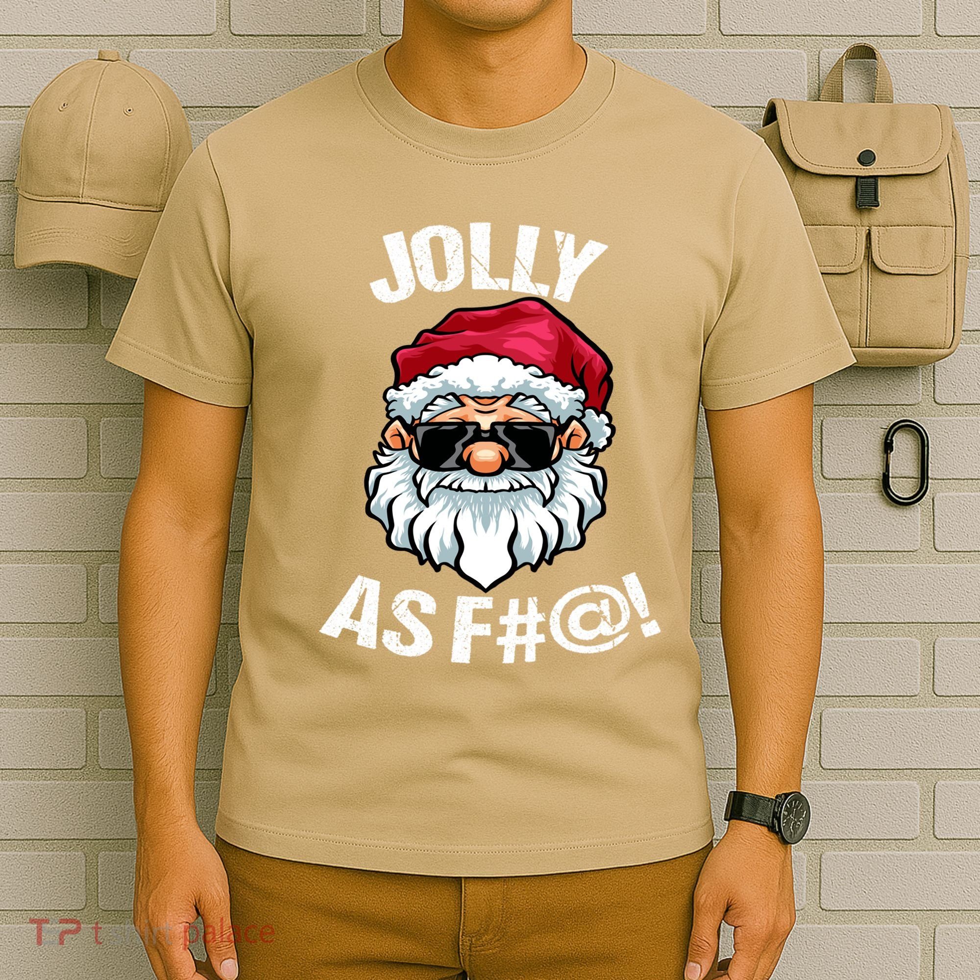 Funny Offensive Christmas Jolly As Fuck Classic T-Shirt