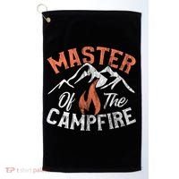 Funny Outdoor Camping Funny Gift Master Of Campfire Cute Gift Golf Towel thumb 0