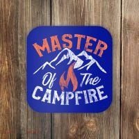 Funny Outdoor Camping Funny Gift Master Of Campfire Cute Gift Coaster thumb 0