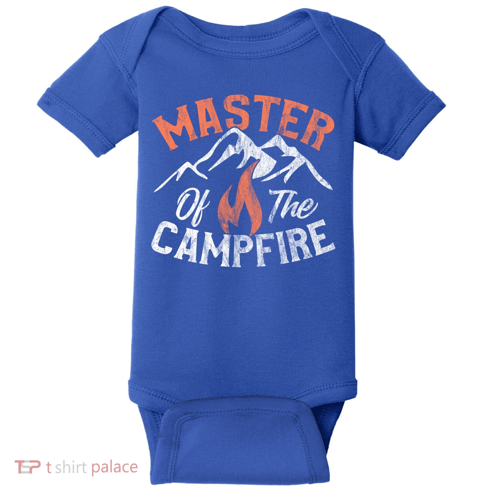 Funny Outdoor Camping Funny Gift Master Of Campfire Cute Gift Baby Bodysuit