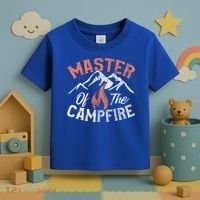Funny Outdoor Camping Funny Gift Master Of Campfire Cute Gift Toddler T-Shirt thumb 3