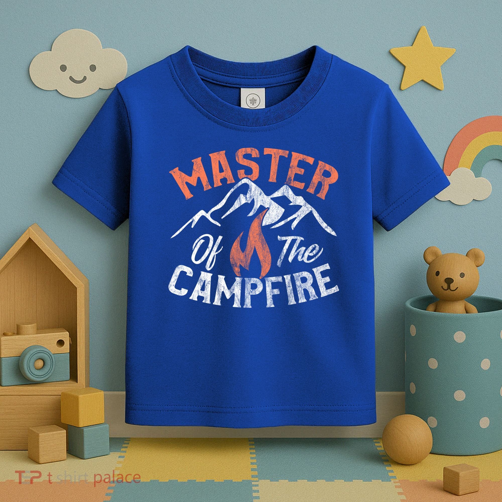 Funny Outdoor Camping Funny Gift Master Of Campfire Cute Gift Toddler T-Shirt