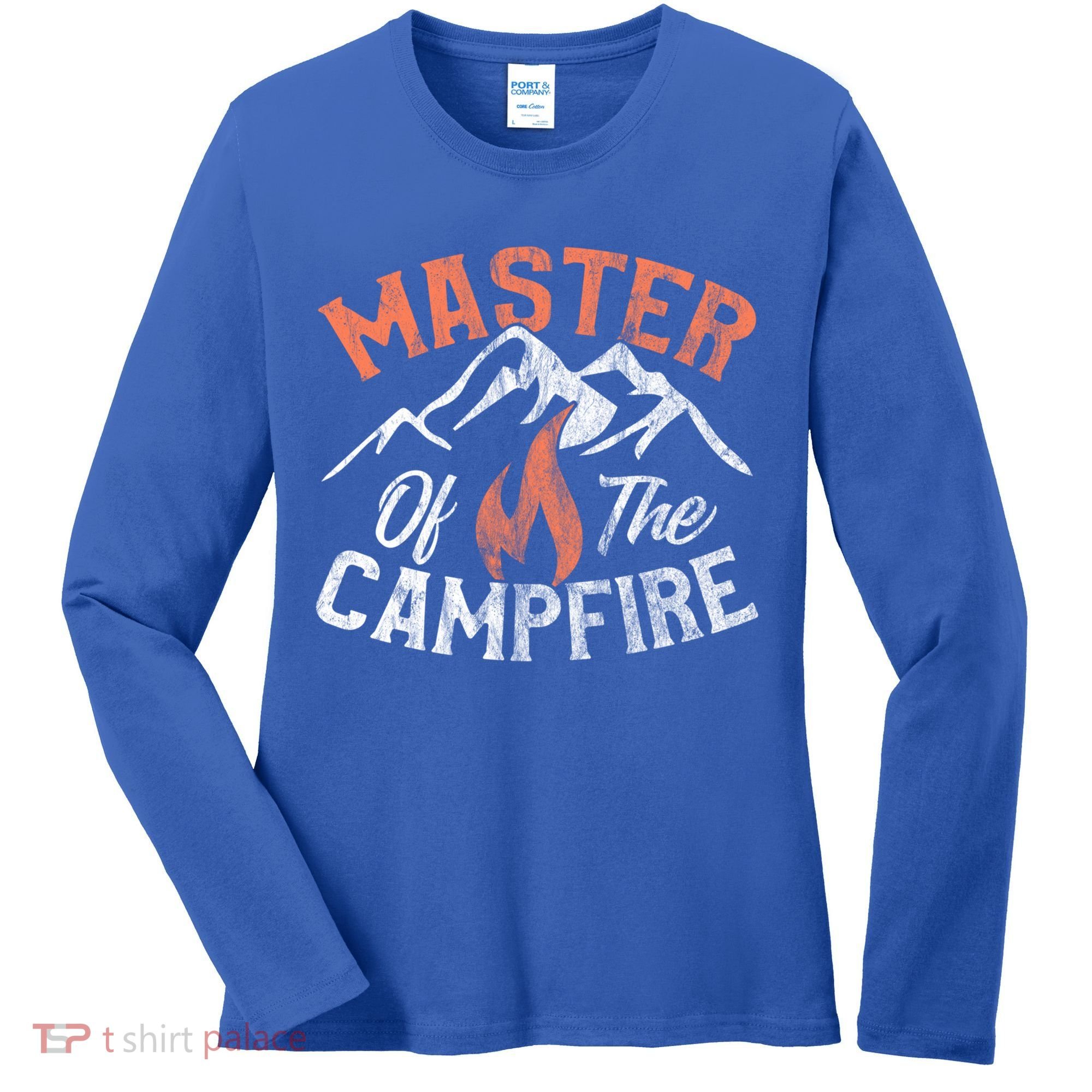Funny Outdoor Camping Funny Gift Master Of Campfire Cute Gift Women's Long Sleeve Shirt