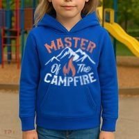 Funny Outdoor Camping Funny Gift Master Of Campfire Cute Gift Kids Hoodie thumb 3
